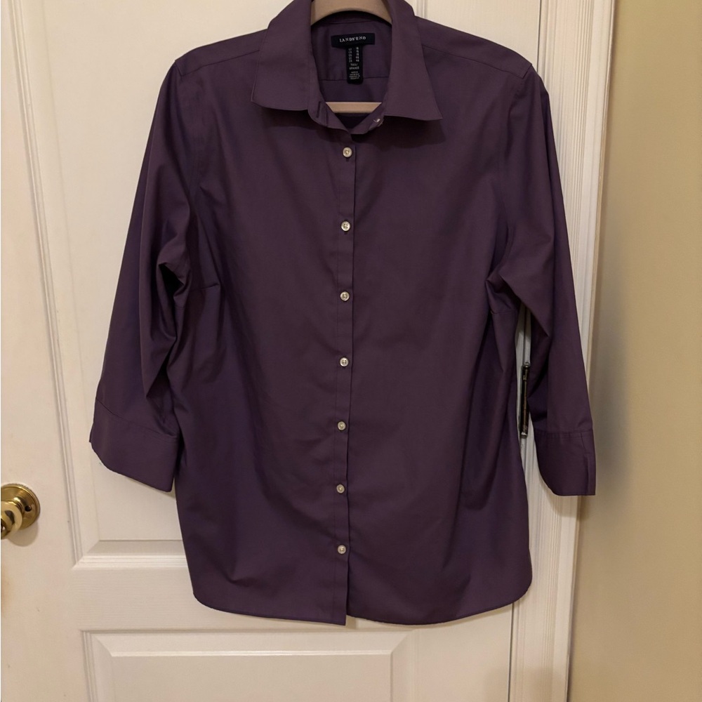 Lands' End Purple Shirt, Like New